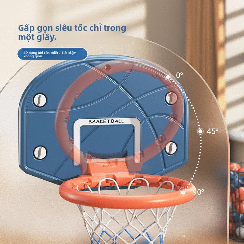 Rổ chơi bóng rổ Trẻ em trong nhà treo bóng rổ khung bóng rổ gia đình giá đỡ bóng rổ miễn phí chơi bóng rổ giá đỡ bón