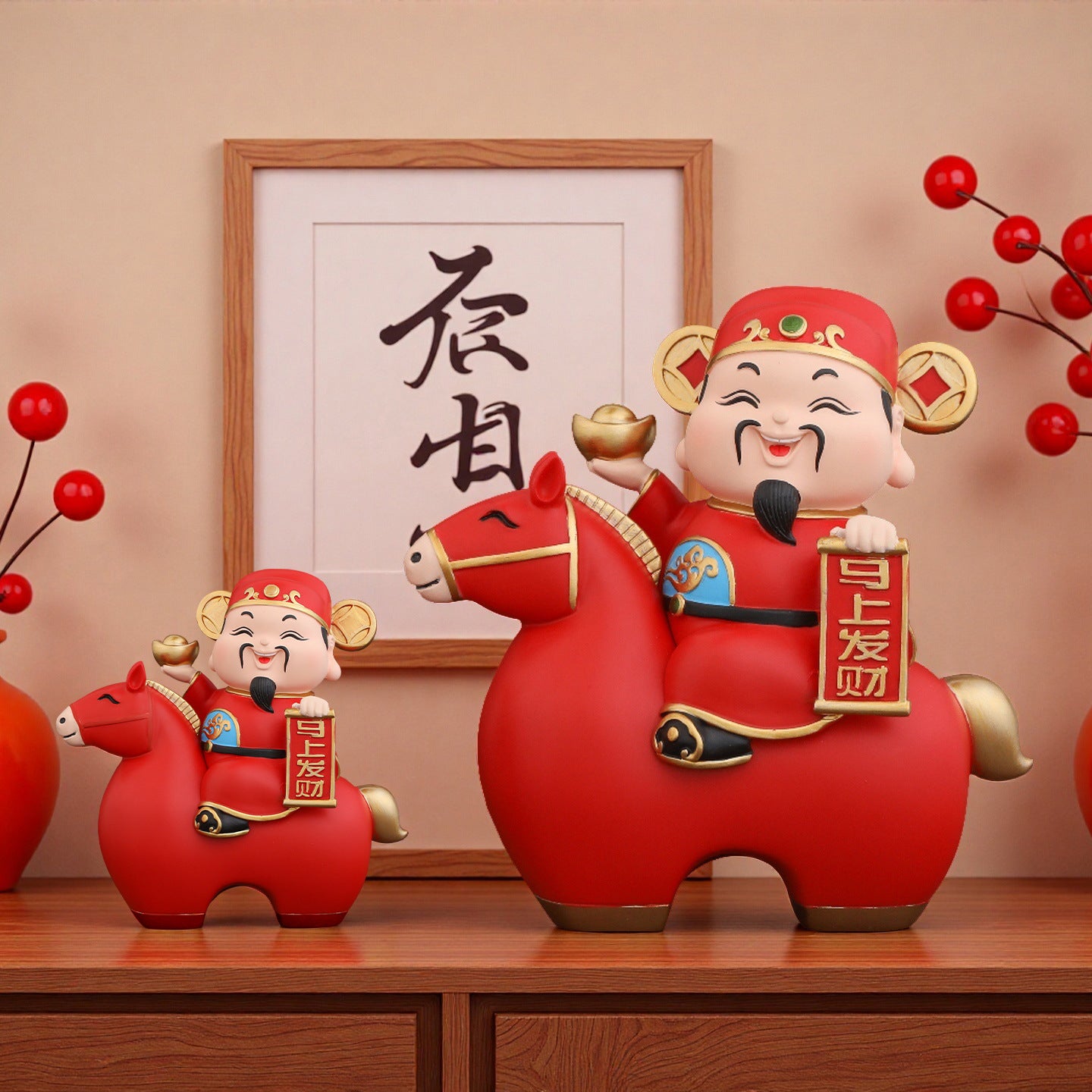 2026 Năm ngựa thần giàu có lập tức phát tài đồ trang trí văn phòng cửa hàng nhà chiêu tài trang trí