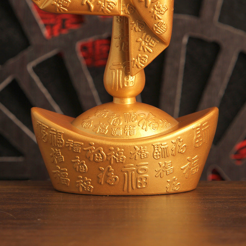 Chong Chóng màu vàng cát gió sinh nước lên Yuanbao cối xay gió trang trí cối xay gió xoay bàn trang trí