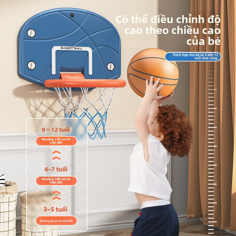 Rổ chơi bóng rổ Trẻ em trong nhà treo bóng rổ khung bóng rổ gia đình giá đỡ bóng rổ miễn phí chơi bóng rổ giá đỡ bón