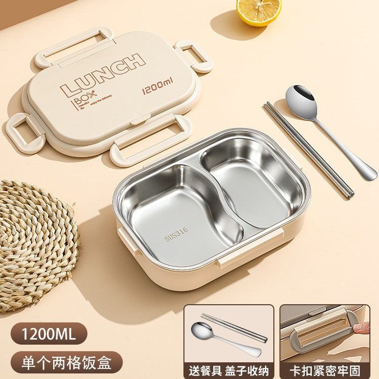 Hộp cơm giữ nhiệt 316 Hộp cơm trưa dành riêng cho sinh viên Hộp cơm trưa bằng thép không gỉ Nhân viê