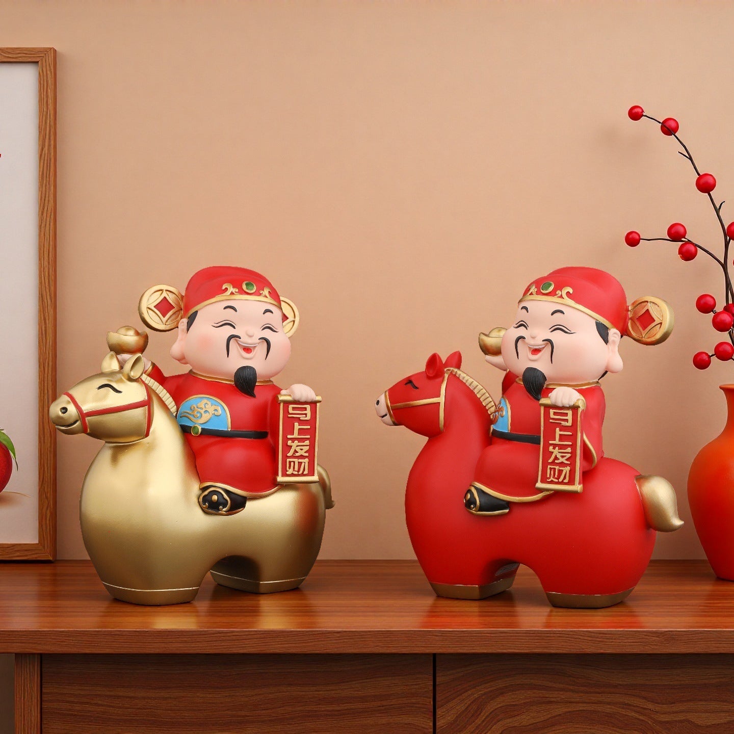 2026 Năm ngựa thần giàu có lập tức phát tài đồ trang trí văn phòng cửa hàng nhà chiêu tài trang trí