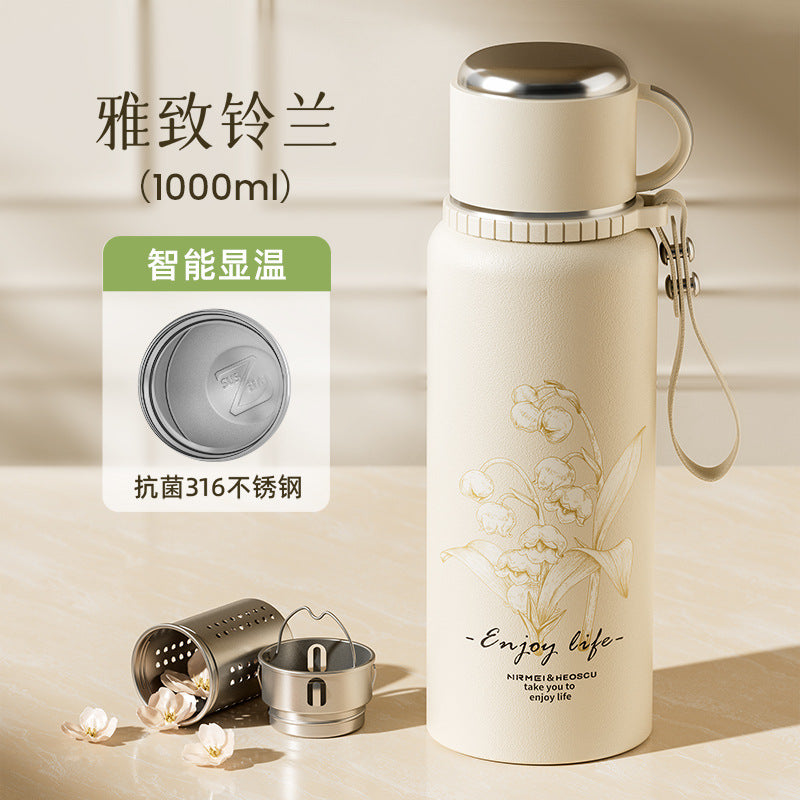 Bình inox 316 bình giữ nhiệt công suất lớn tách nước trà nữ pha trà cốc  mới bình giữ nhiệt cỡ lớn cốc