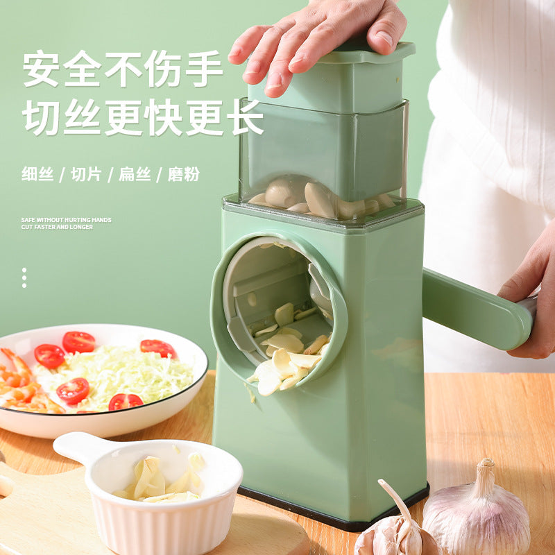 Máy cắt rau  đa chức năng Nhà bếp khoai tây bào cà rốt lắc tay máy cắt lát gia đình con lăn cắt