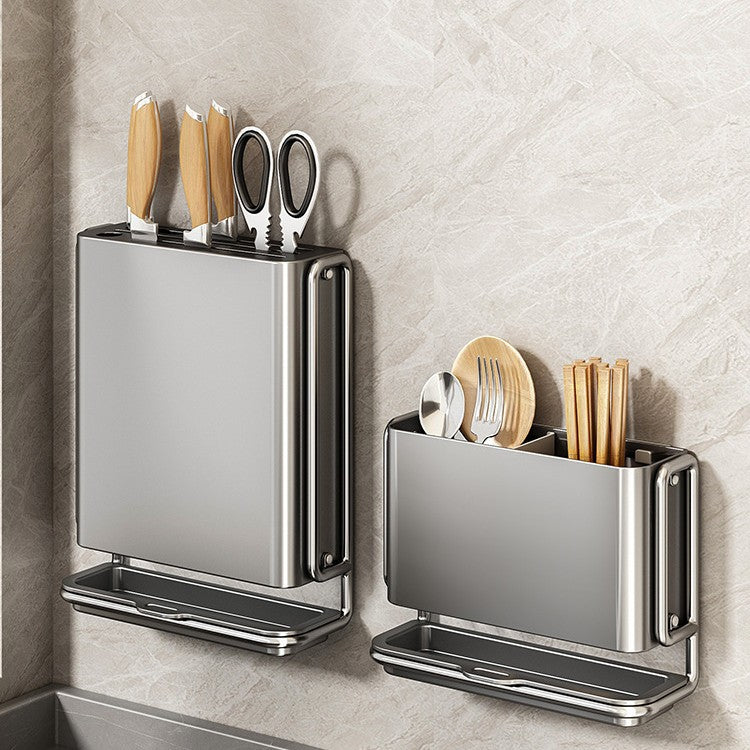 Giá đỡ dao giá đỡ dao nhà bếp đa chức năng giá đỡ dao nhà bếp miễn phí đục lỗ treo tường hộp đũa giá