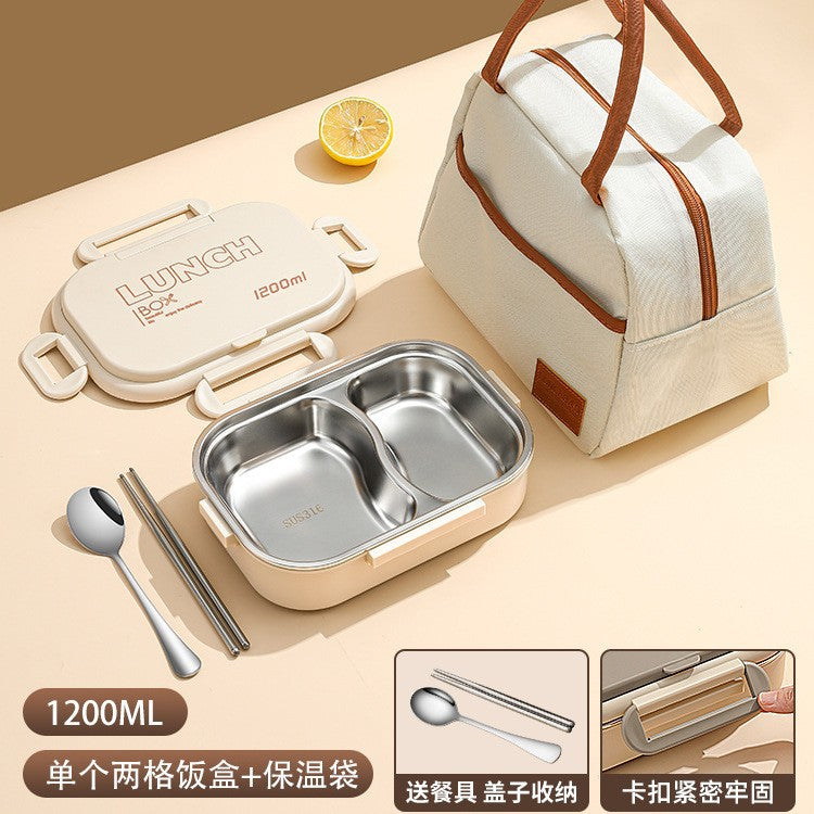 Hộp cơm giữ nhiệt 316 Hộp cơm trưa dành riêng cho sinh viên Hộp cơm trưa bằng thép không gỉ Nhân viê