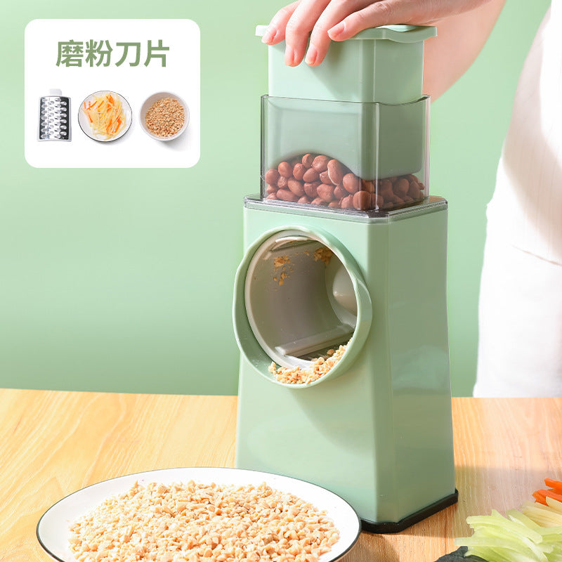 Máy cắt rau  đa chức năng Nhà bếp khoai tây bào cà rốt lắc tay máy cắt lát gia đình con lăn cắt