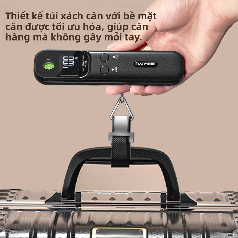 Cân Điện Tử Cầm Tay Mini - Cân Hành Lý Gia Đình Nhỏ Gọn, Cân Cầm Tay Du Lịch, Cân Đo Trọng Lượng Val