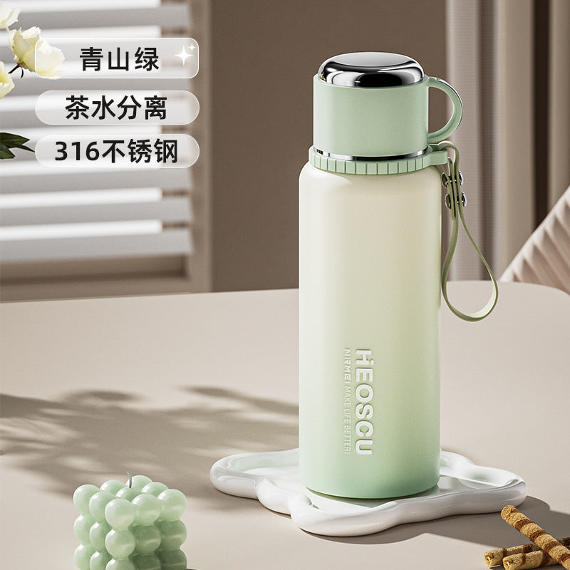 Cốc giữ nhiệt 316 bằng thép không gỉ tách nước trà pha trà cốc  mới giữ nhiệt giữ lạn