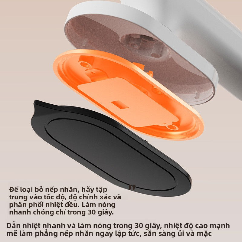 Bàn ủi  không dây mini nhỏ gọn di động mạnh mẽ điện ủi không làm tổn thương quần áo cạo lôn