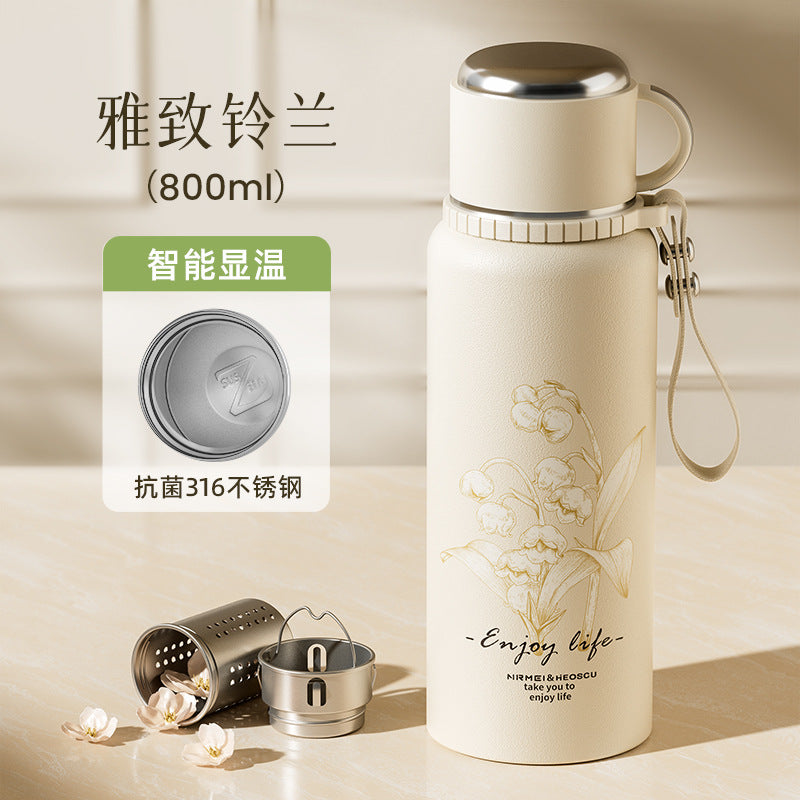 Bình inox 316 bình giữ nhiệt công suất lớn tách nước trà nữ pha trà cốc  mới bình giữ nhiệt cỡ lớn cốc