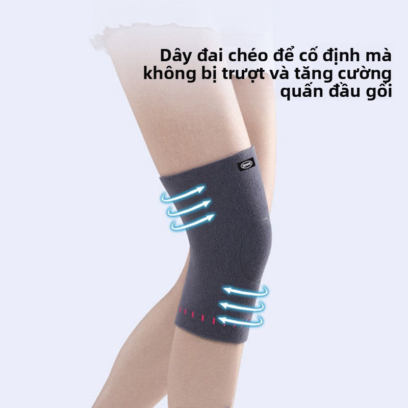 bảo vệ đầu gối Hai mặt nhung giữ ấm chân lạnh cũ nam nữ khớp người già bộ bảo vệ chân chống lạnh mùa