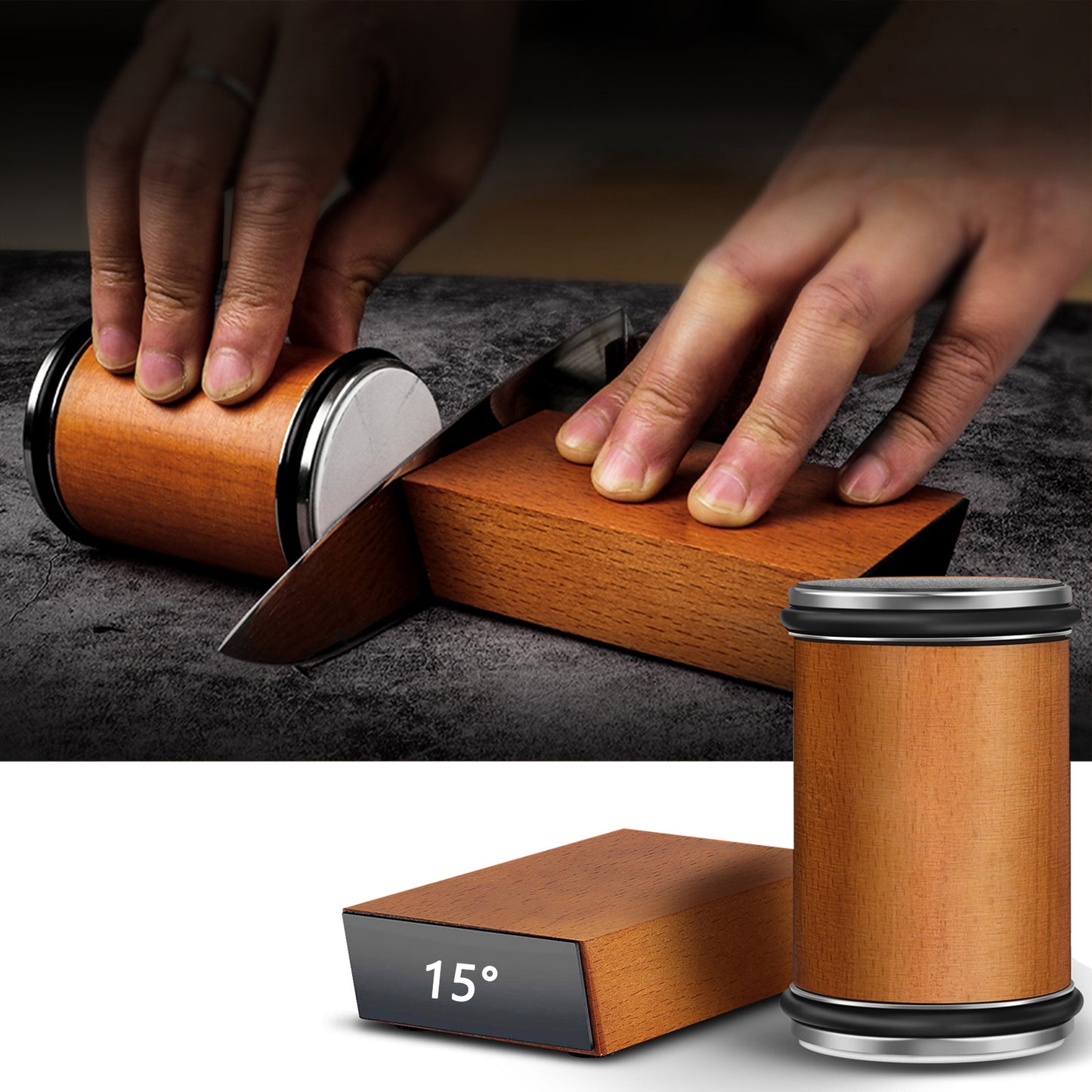 Rolling sharpener con lăn mài [cổ điển] hợp kim nhôm kim cương con lăn mài đá
