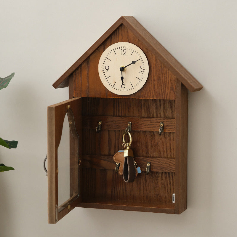 Hộp đựng chìa khóa Sáng tạo vào cửa trên tường trang trí móc treo miễn phí đục lỗ vào cửa chìa khóa móc treo giá lưu tr