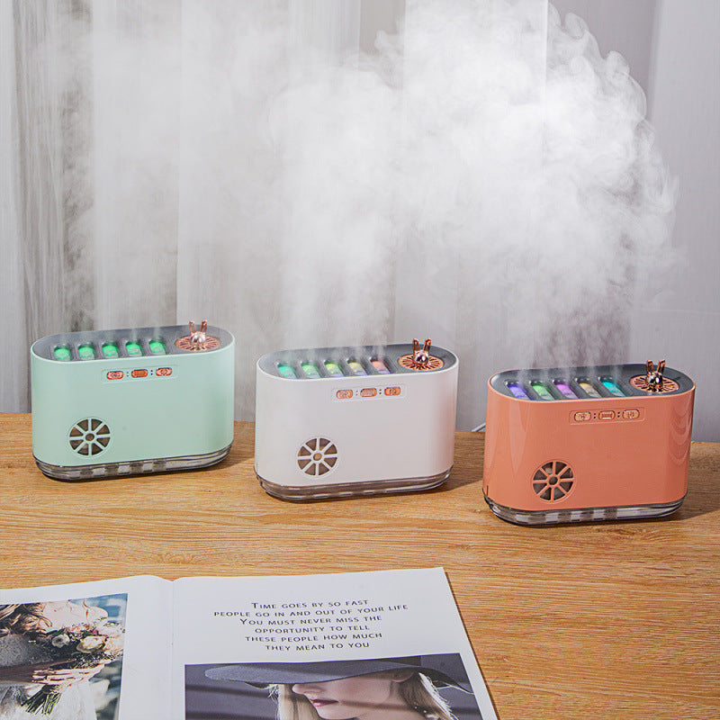 Máy tạo độ ẩm mới nhận âm thanh năng động phun im lặng phòng ngủ lượng sương mù lớn máy tính để bàn