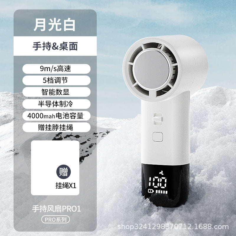 quạt không cánh turbo mini di động USB sạc máy tính để