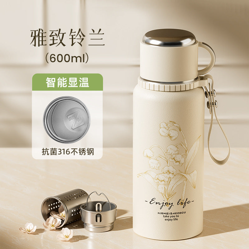 Bình inox 316 bình giữ nhiệt công suất lớn tách nước trà nữ pha trà cốc  mới bình giữ nhiệt cỡ lớn cốc