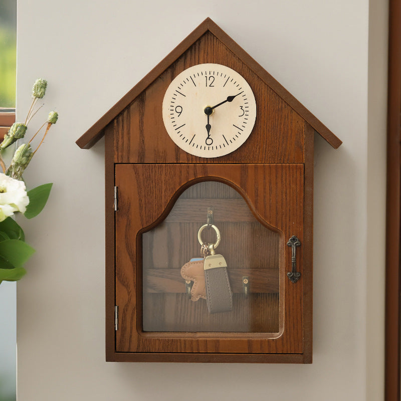 Hộp đựng chìa khóa Sáng tạo vào cửa trên tường trang trí móc treo miễn phí đục lỗ vào cửa chìa khóa móc treo giá lưu tr