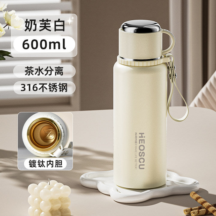 Cốc giữ nhiệt 316 bằng thép không gỉ tách nước trà pha trà cốc  mới giữ nhiệt giữ lạn