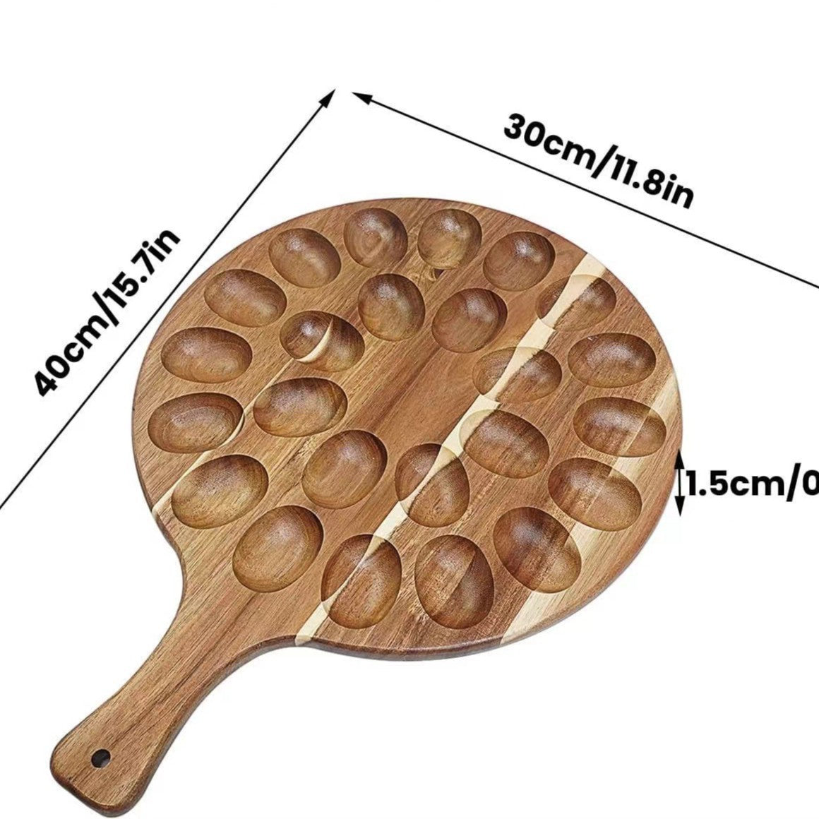 Giá đỡ trứng bằng gỗ giá đỡ cố định lưới sáng tạo gỗ rắn Dog nhà bếp lưu trữ trứng khay trưng bày