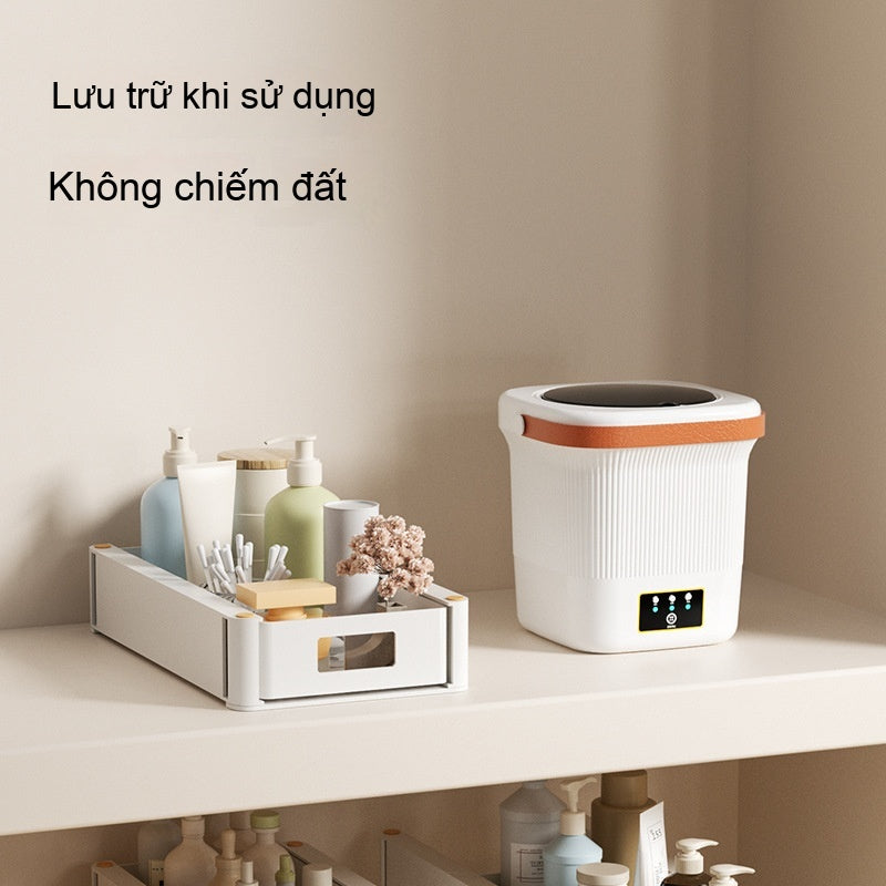 Máy giặt đồ lót mini tất cả trong một xuyên biên giới 9L làm sạch nhỏ gia đình giặt đồ lót0511