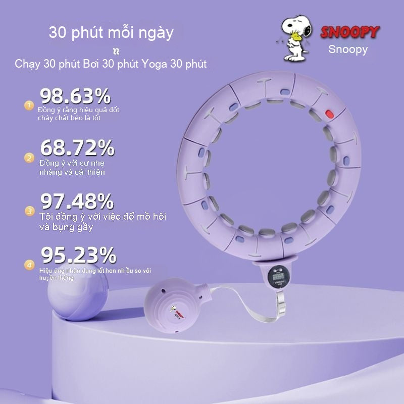 Vòng lắc eo đếm thông minh, Snoopy Hula Circle đếm vòng thông minh cao cấp