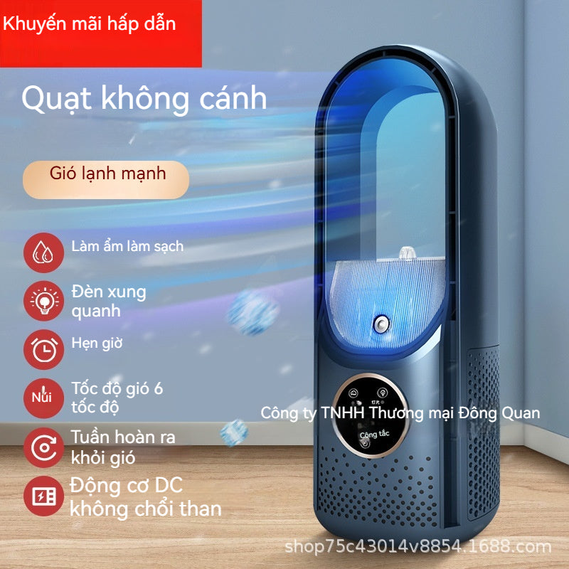 Máy làm lạnh bàn làm mát văn phòng làm mát quạt làm ẩm phun không lá làm mát qu