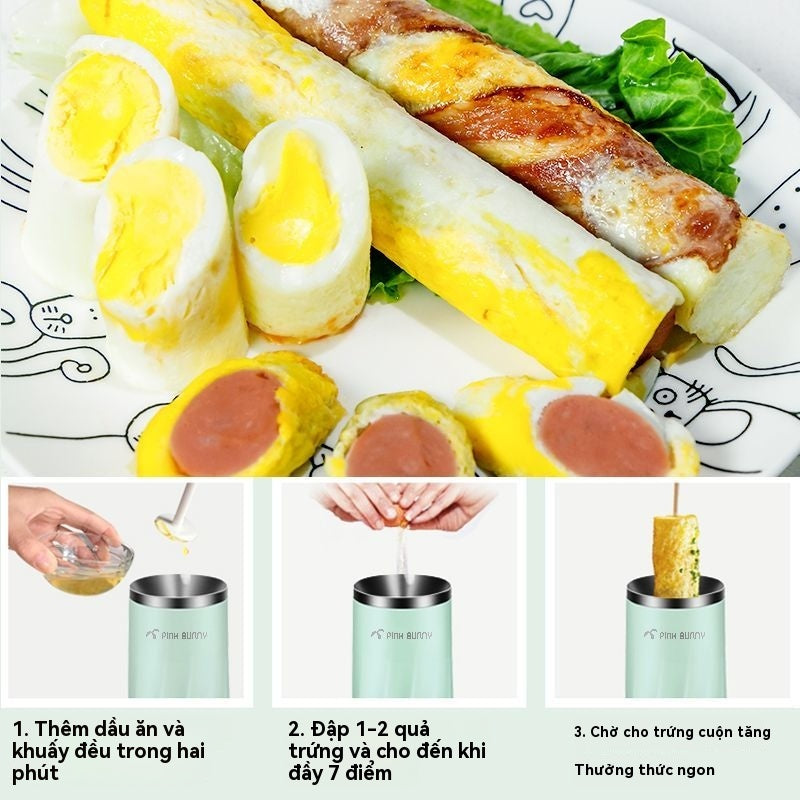 máy ăn sáng trứng cuộn máy trứng cốc, máy làm xúc xích cây
