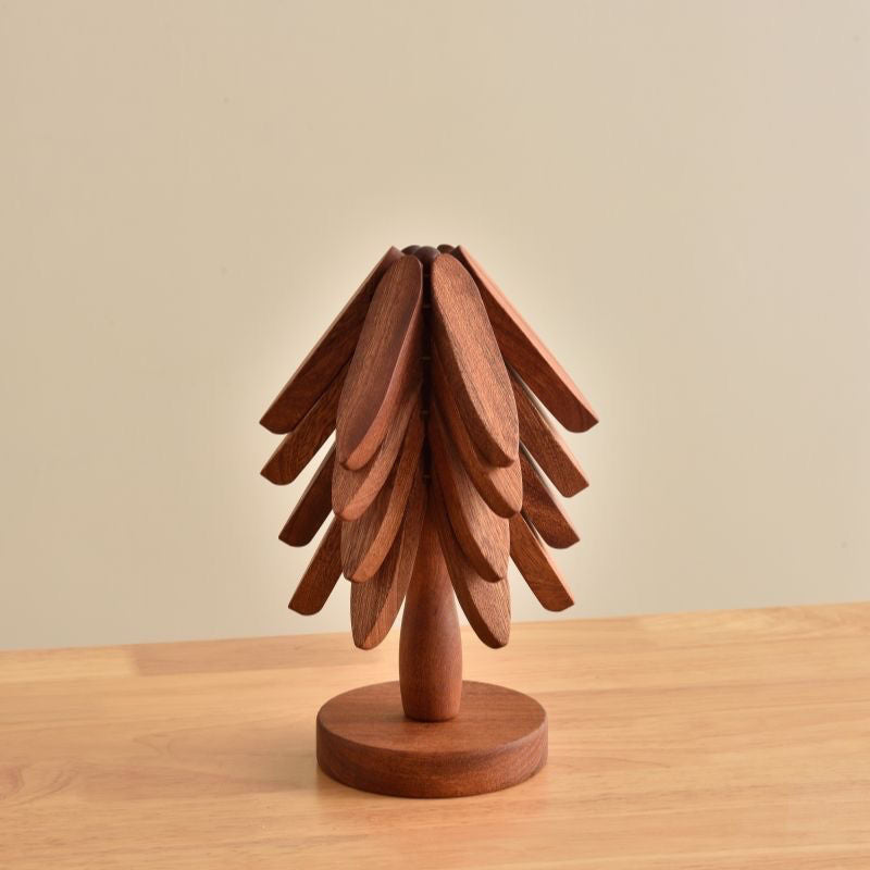 ( loại cao cấp ) Cách nhiệt bàn ăn chống nóng gia đình một cây sáng tạo tre trang trí cây Giáng sinh