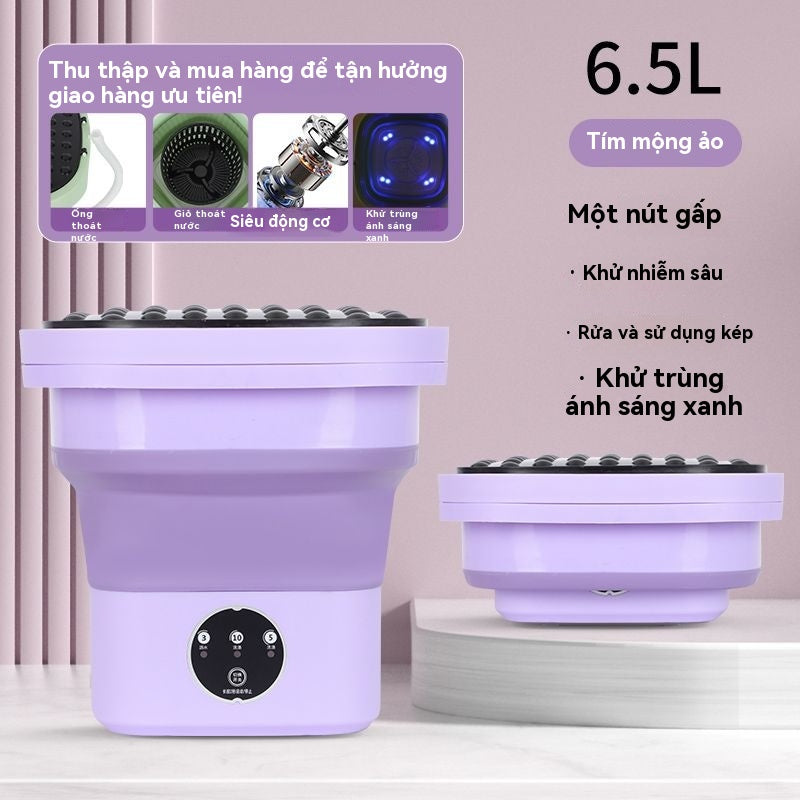 máy giặt mini di động giặt quần áo lót và tất vớ, đồ nhỏ