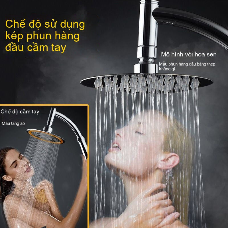 Đầu phun hoa sen tăng áp phòng tắm lớn ra khỏi nước