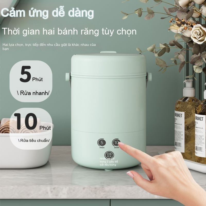 Máy giặt nhỏ mini khử trùng ánh sáng xanh máy giặt đồ lót, tất, quần lót chuyên dụng