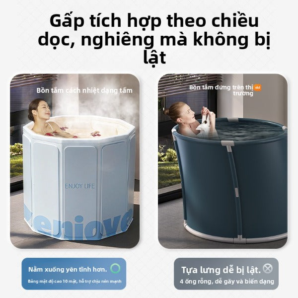 thùng tắm di động thùng tắm gấp người lớn làm dày nhiệt độ không đổi gấp thùng t