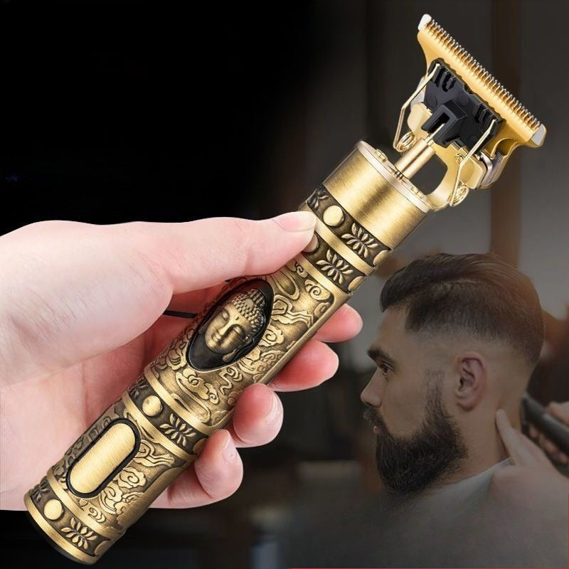 Tông đơ điện hai mục đích cạo râu cắt tóc điện đẩy đầu Phật đẩy cắt râu máy tạo hình cạo đầu cắt tóc đầu trọc gia