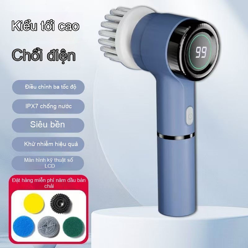 Bàn chải làm sạch điện RoyalStar đa chức năng nhà bếp rửa chén bàn chải