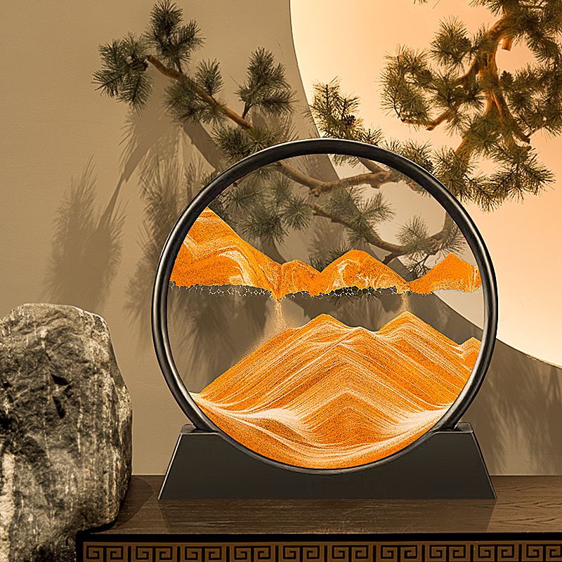 Đồ trang trí tranh cát lún giải nén giải nén đồ trang trí nhà đồng hồ cát