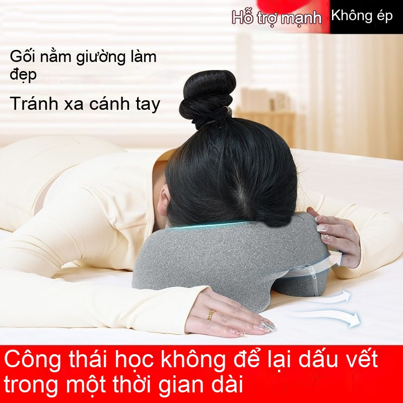Thẩm mỹ viện nằm gối làm đẹp giường chuyên dụng gối massage giường massage lỗ mặt đệm nằm gối ngủ gi