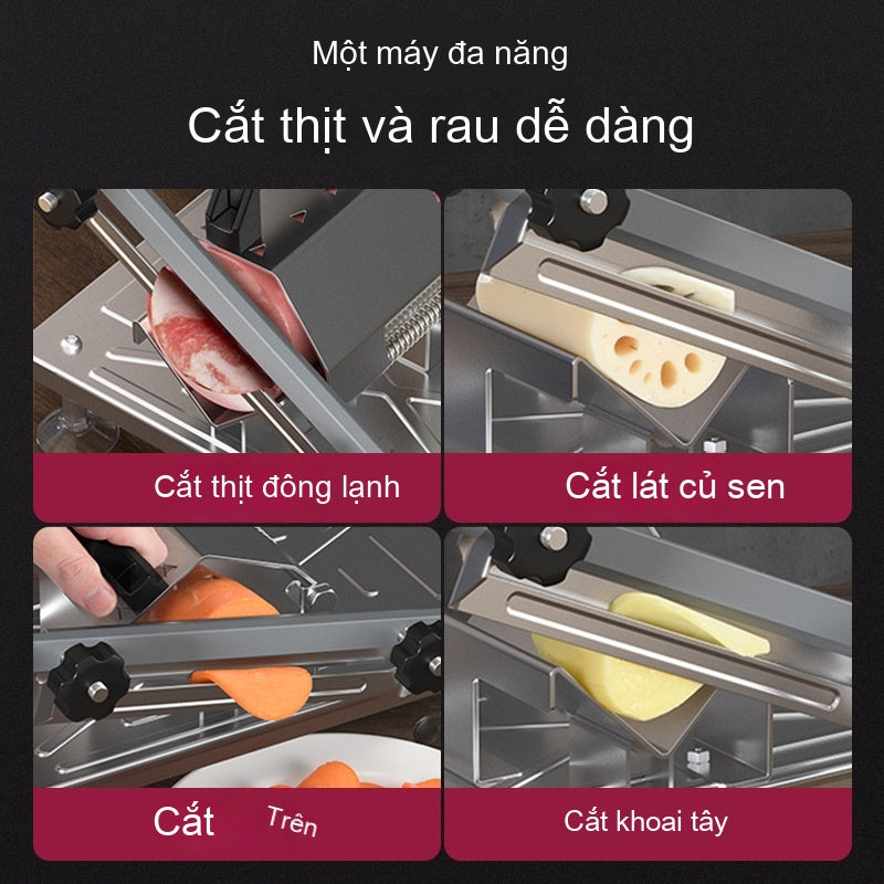 Máy cắt cuộn thịt cừu thủ công Máy cắt thịt đa chức năng Máy cắt thịt đông lạnh gia đình Máy cắt thị