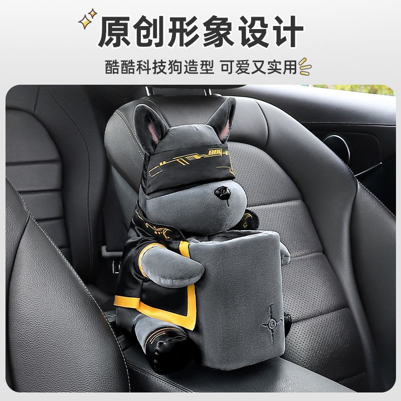 Hộp khăn giấy xe thùng rác 2 trong 1 sáng tạo xe dễ thương với hộp tay vịn bơm hộp giấy đồ trang trí