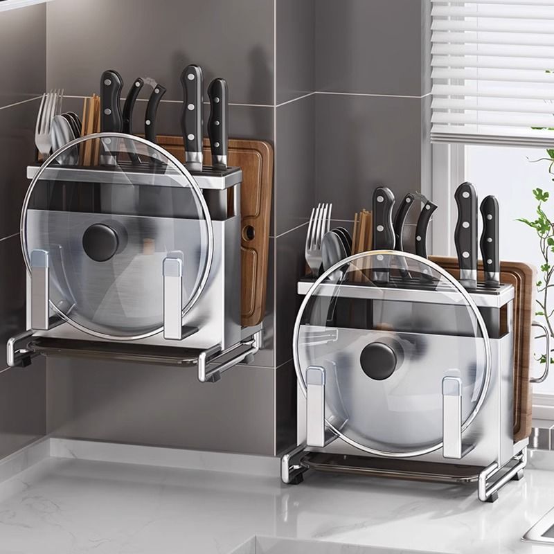 giá đỡ dao 304 thép không gỉ  giá đỡ đa chức năng tất cả trong một đặt dao làm bếp giá đỡ đũa dụng cụ