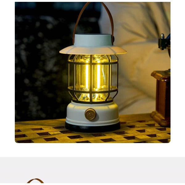 Đèn cắm trại ngoài trời năng lượng mặt trời Đèn ngựa có thể sạc lại Retro siêu dài cắm trại lều khí