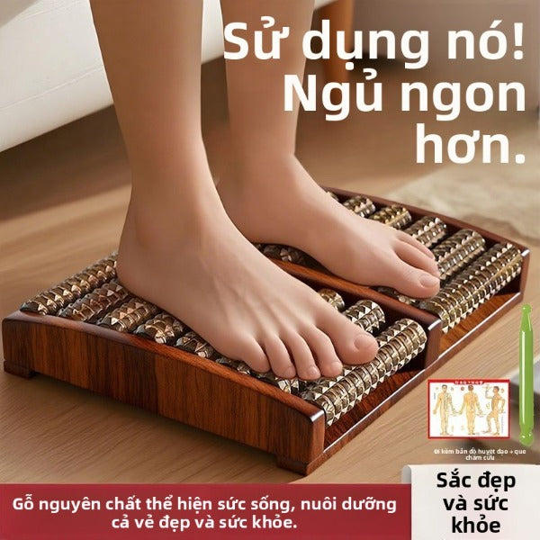 Bàn massage đế bàn chân nạo vét máy massage đế bàn chân điểm châm cứu kích thích con lăn trị liệu châ