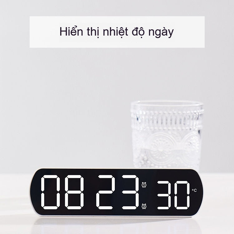 Đồng hồ điện tử đơn giản kỹ thuật số sáng tạo đồng hồ báo thức