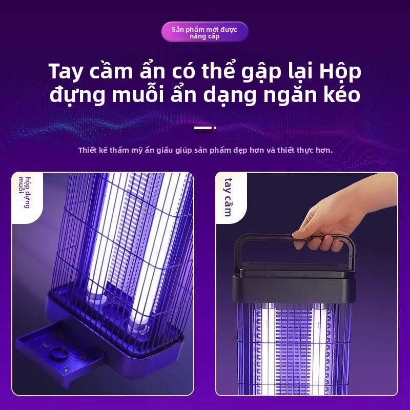 Đèn diệt muỗi mới đèn diệt ruồi máy bắt ruồi treo tường nhà hàng nhà hàng cửa hàng đồ chống muỗi điệ