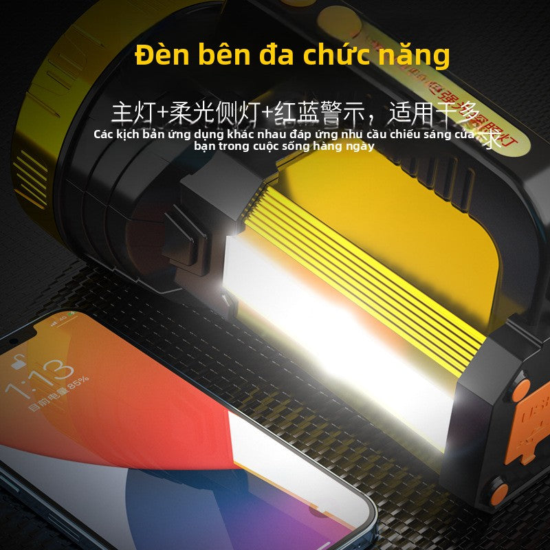 Đèn xách tay khẩn cấp Little Savage Đèn pin sạc nhiều chức năng USB Đèn làm việc COB Đèn tìm kiếm án