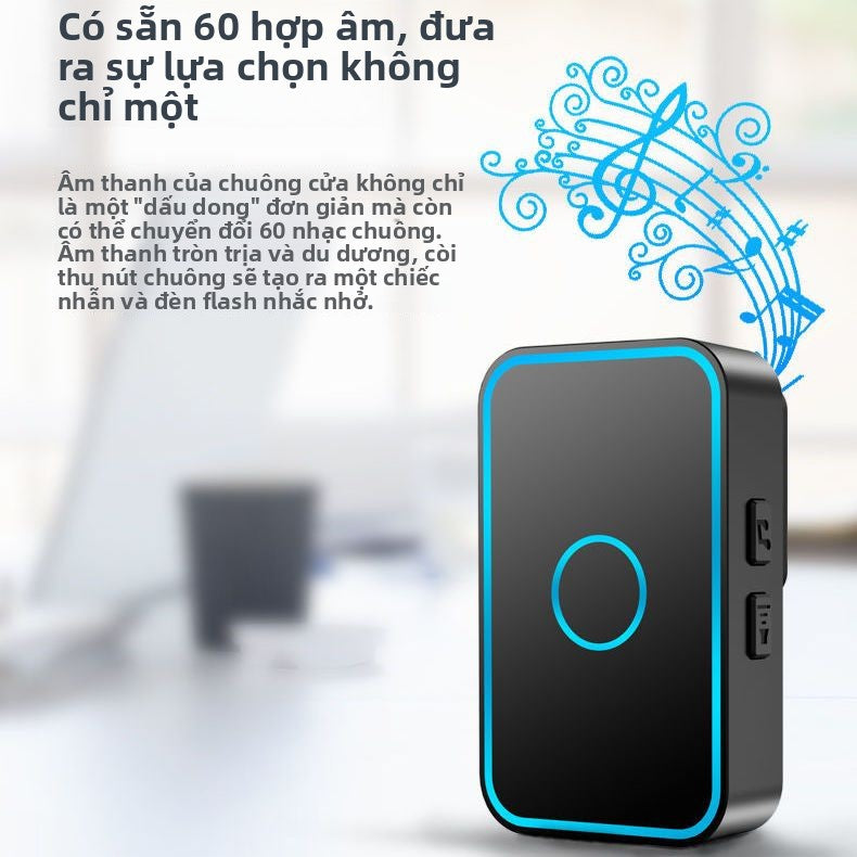 Chuông cửa không dây tầm xa không cần khoan đục