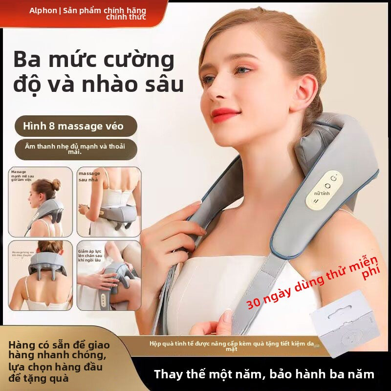 Máy massage cột sống cổ Alang Lưng thắt lưng đa chức năng đệm cột sống thắt lưng cổ vai cổ nhào máy