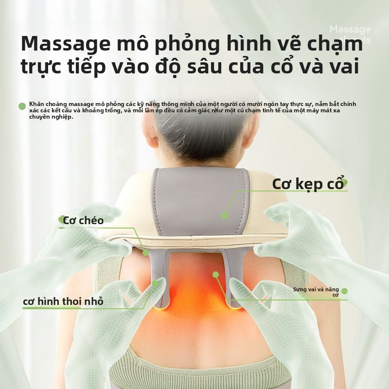 khăn choàng Massage  đa chức năng cổ tử cung massage máy vai thắt lưng toàn thân nhào nóng chỉnh