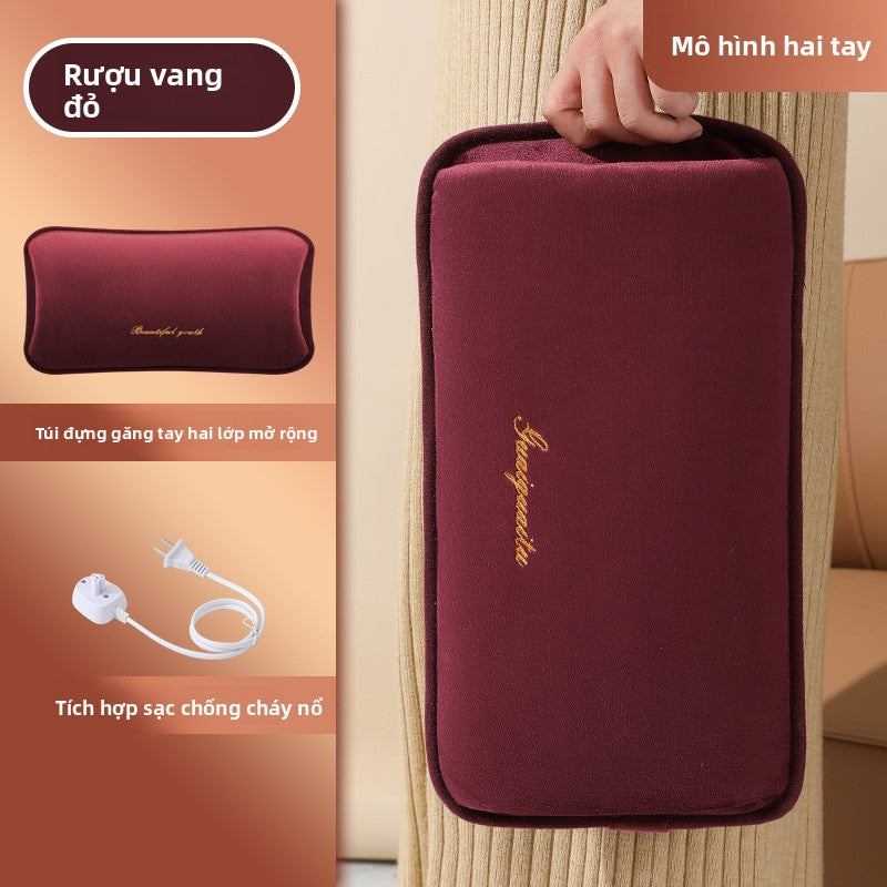 Túi sưởi Loại sạc mới chống nổ thông minh sạc điện ấm túi nước nóng ấm tay ấm túi nước nóng mở rộng bên trong