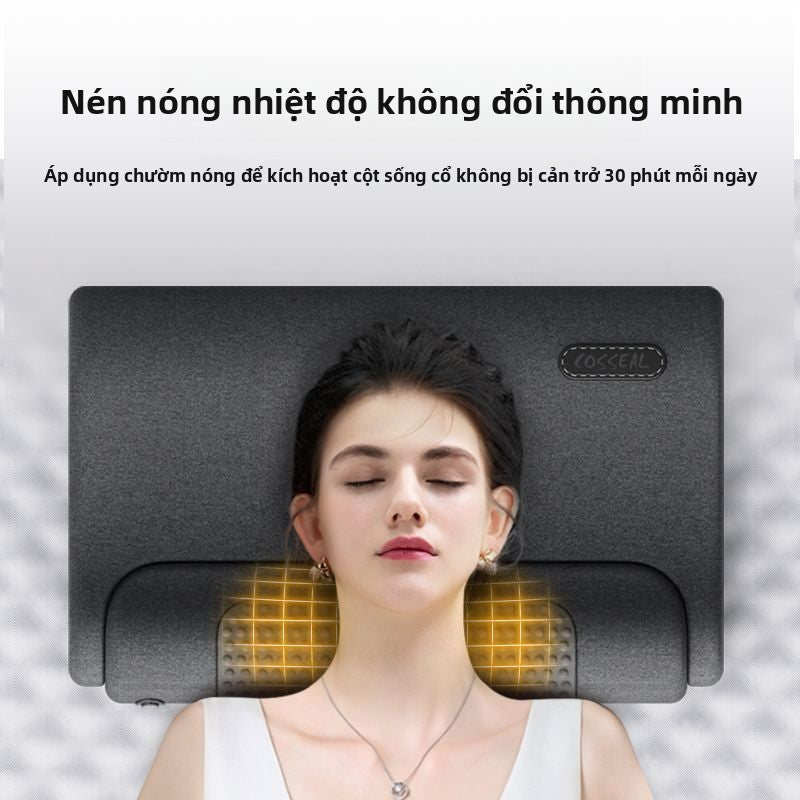 Gối cột sống cổ bảo vệ cột sống để cải thiện giấc ngủ, massage đặc biệt, nén nóng không kéo